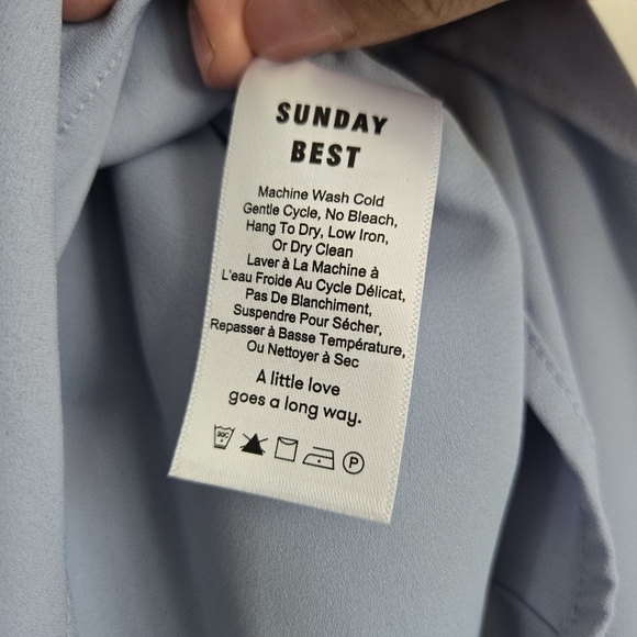 Aritzia Sunday Best Baby Blue (Stream) Kim Skirt in size 4 - Picture 5 of 8